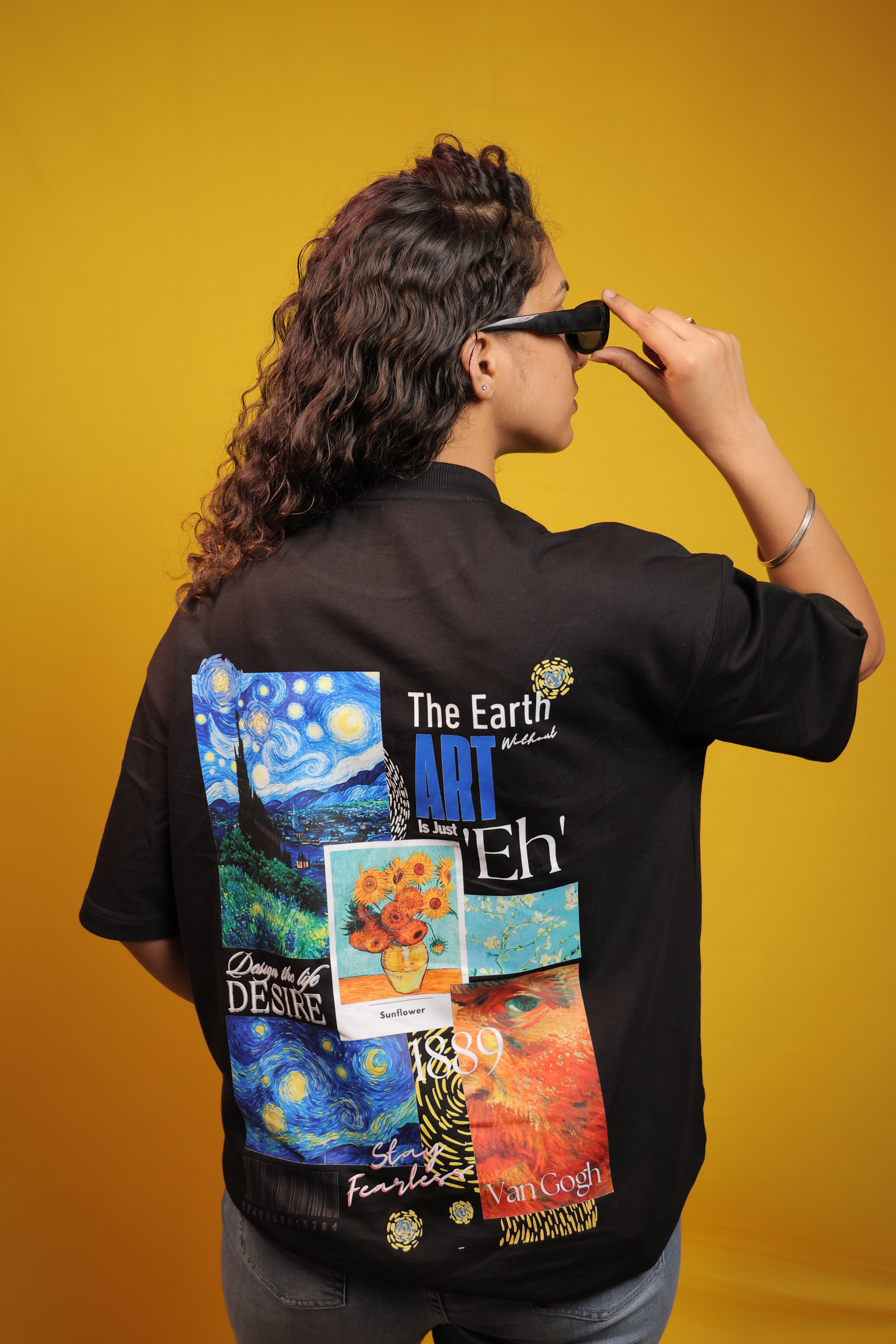 Van Gogh Art Collage Oversized T-Shirt