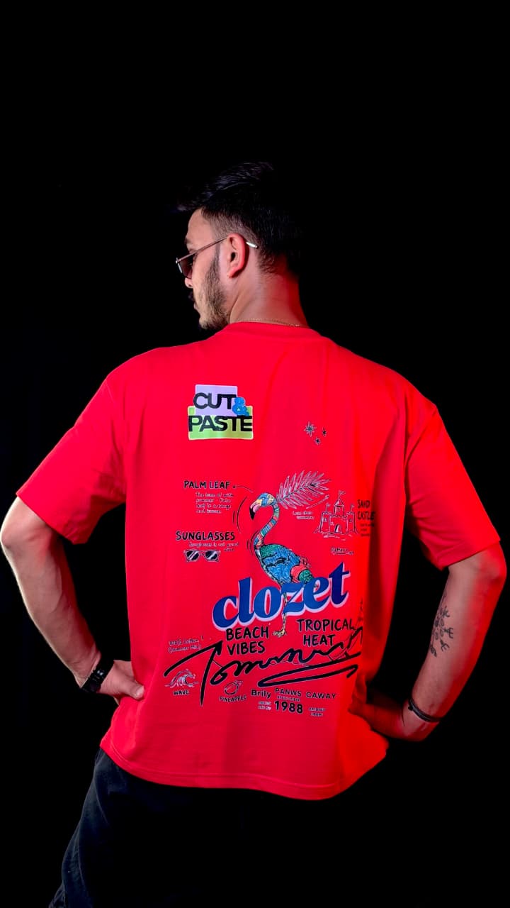 The  "Summer Vibes" Oversized Graphic Tee