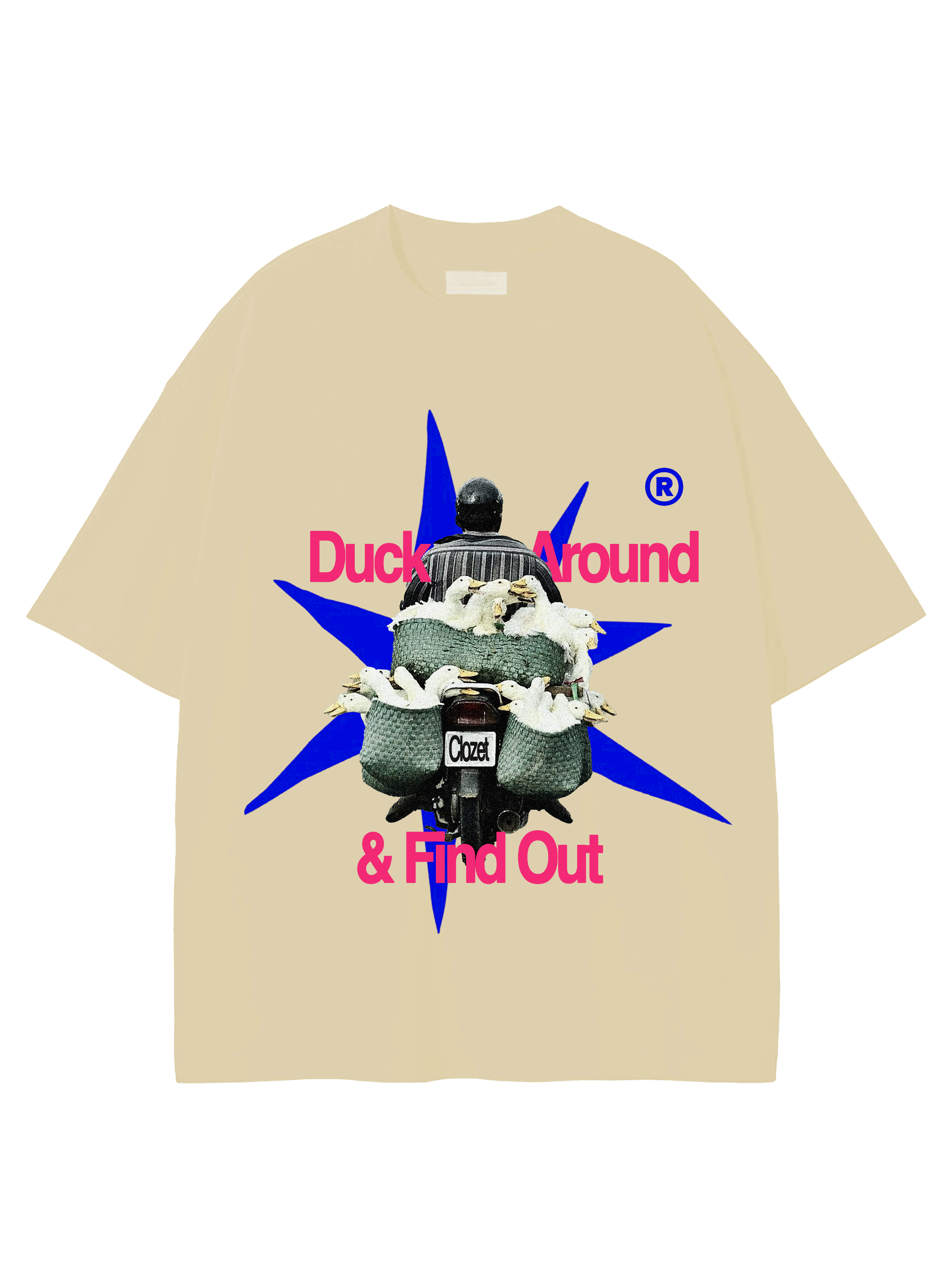 Duck Around & Find Out Oversized T-Shirt.