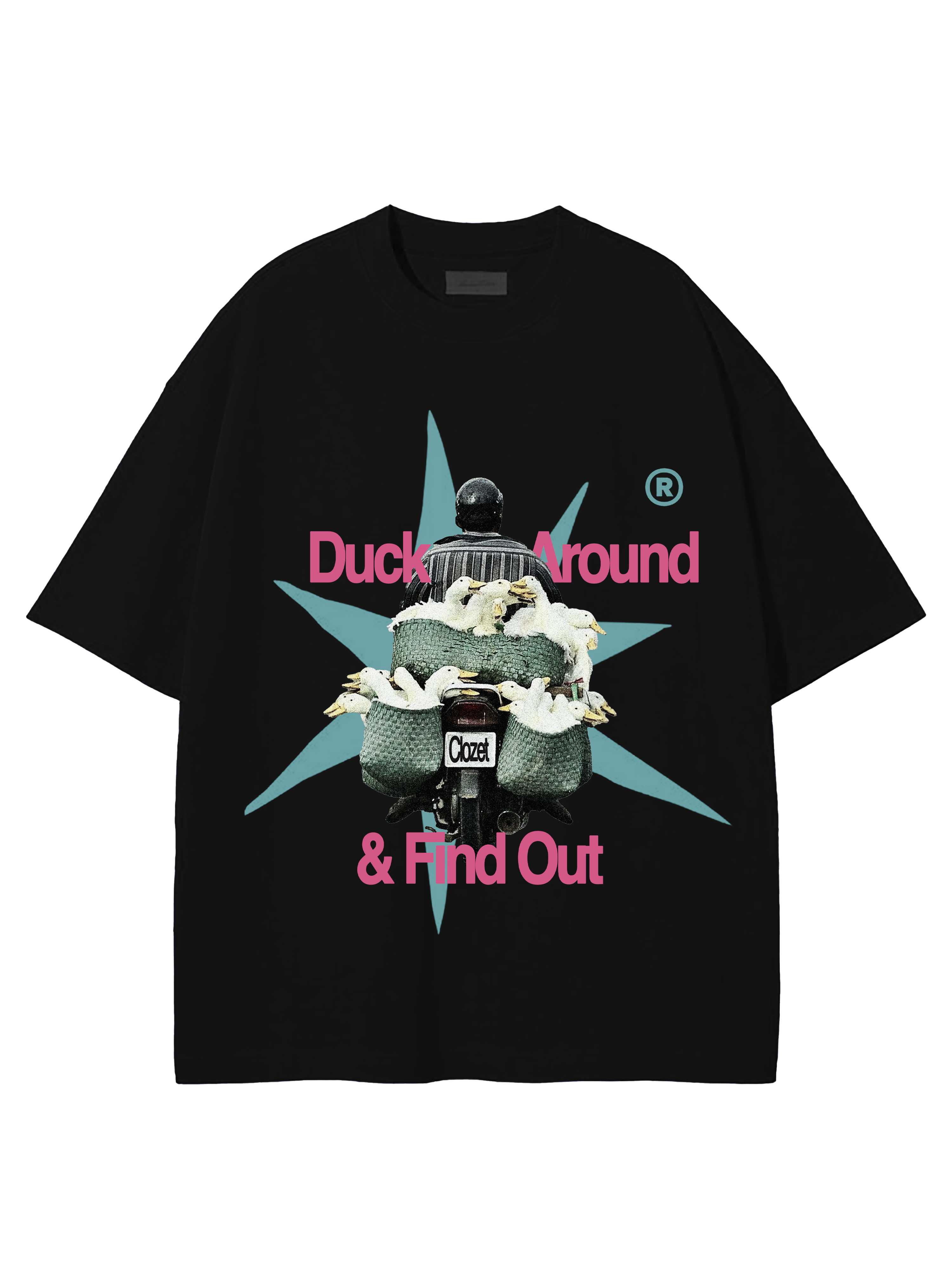 Duck Around & Find Out Oversized T-Shirt.