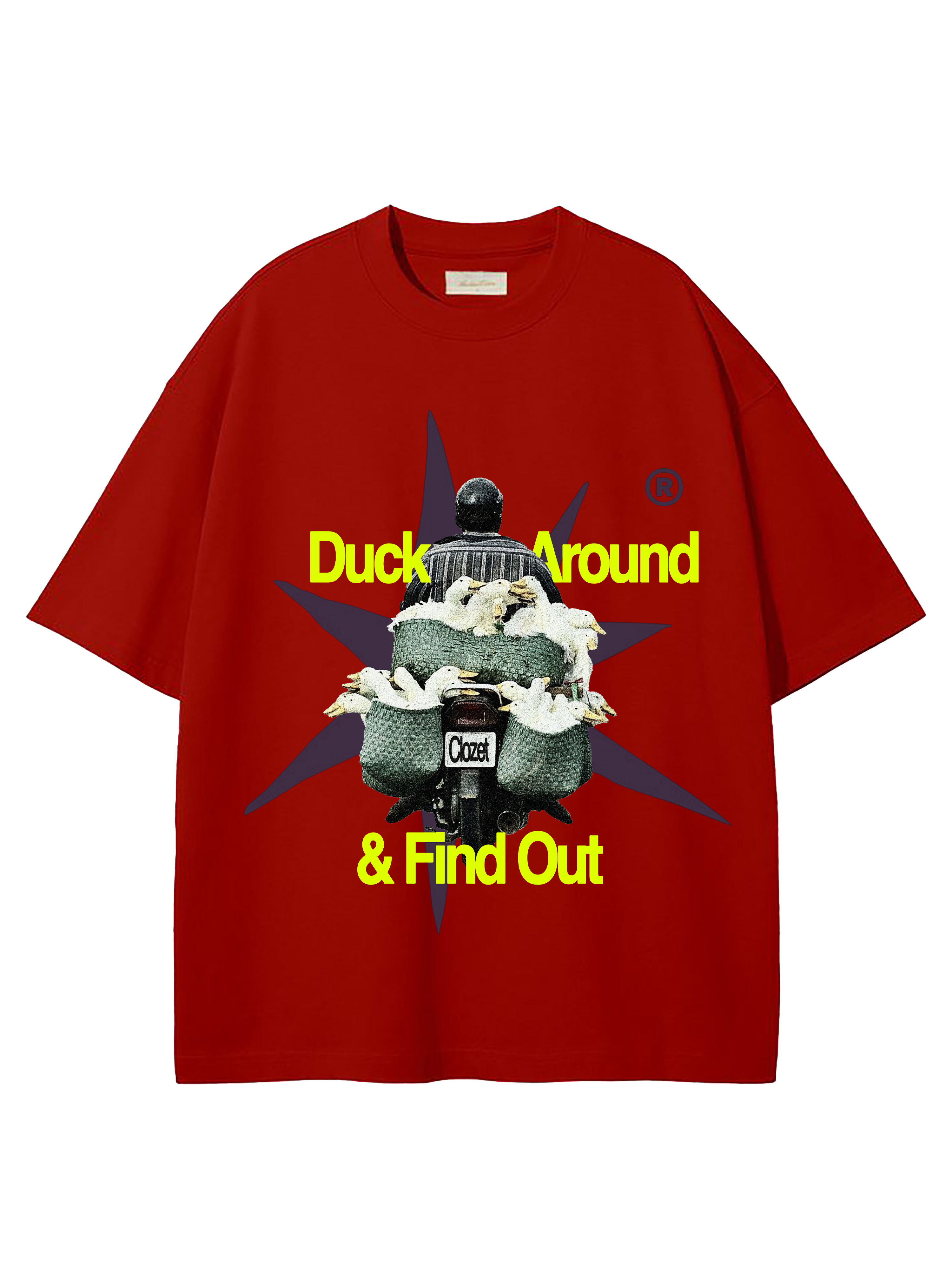 Duck Around & Find Out Oversized T-Shirt.